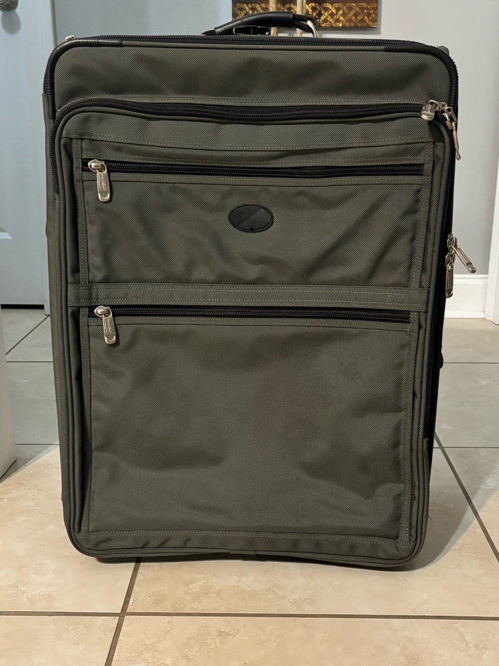 Kirkland Signature Olive Green Softside Carry-On Spinner